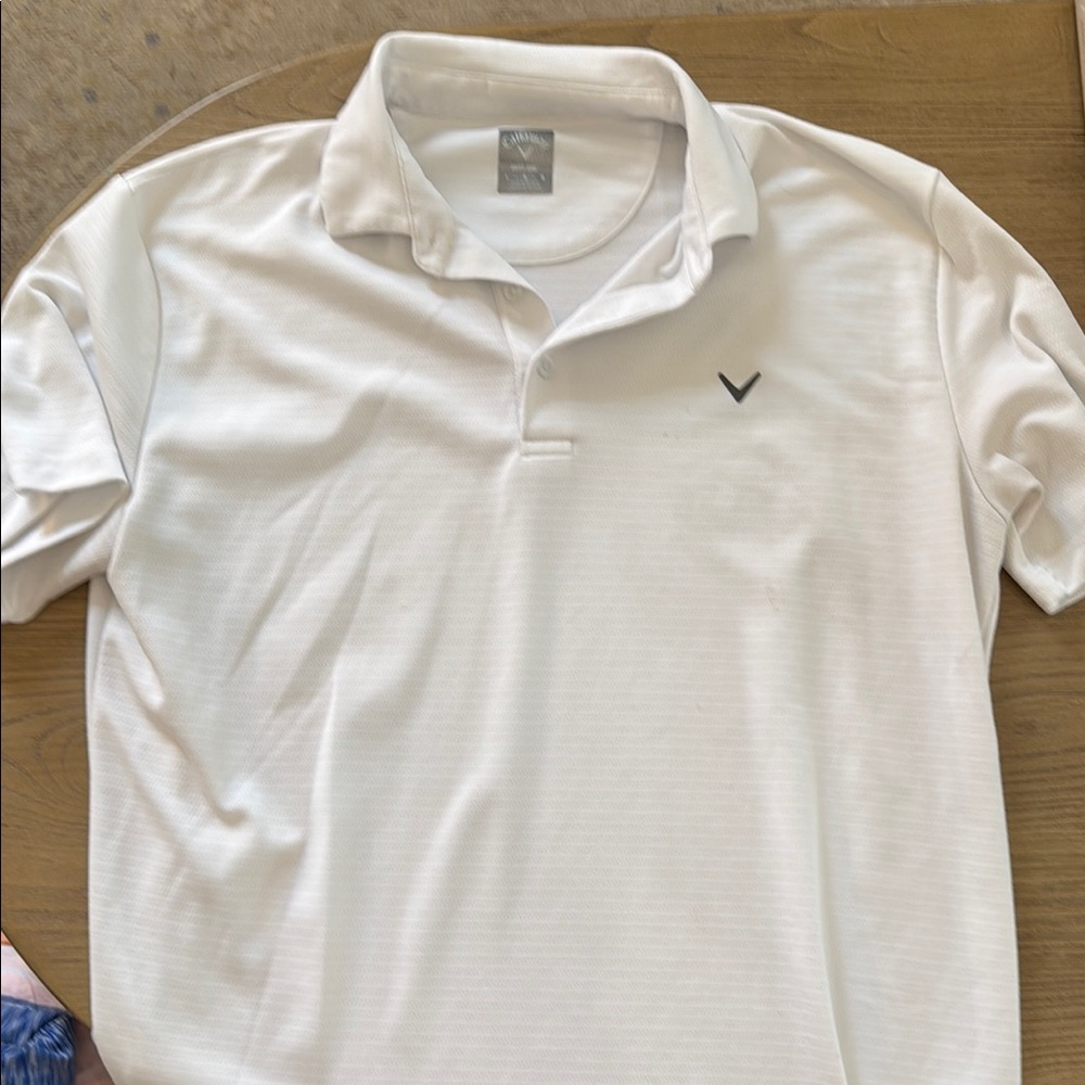 Callaway White Polo Shirt Classic Design